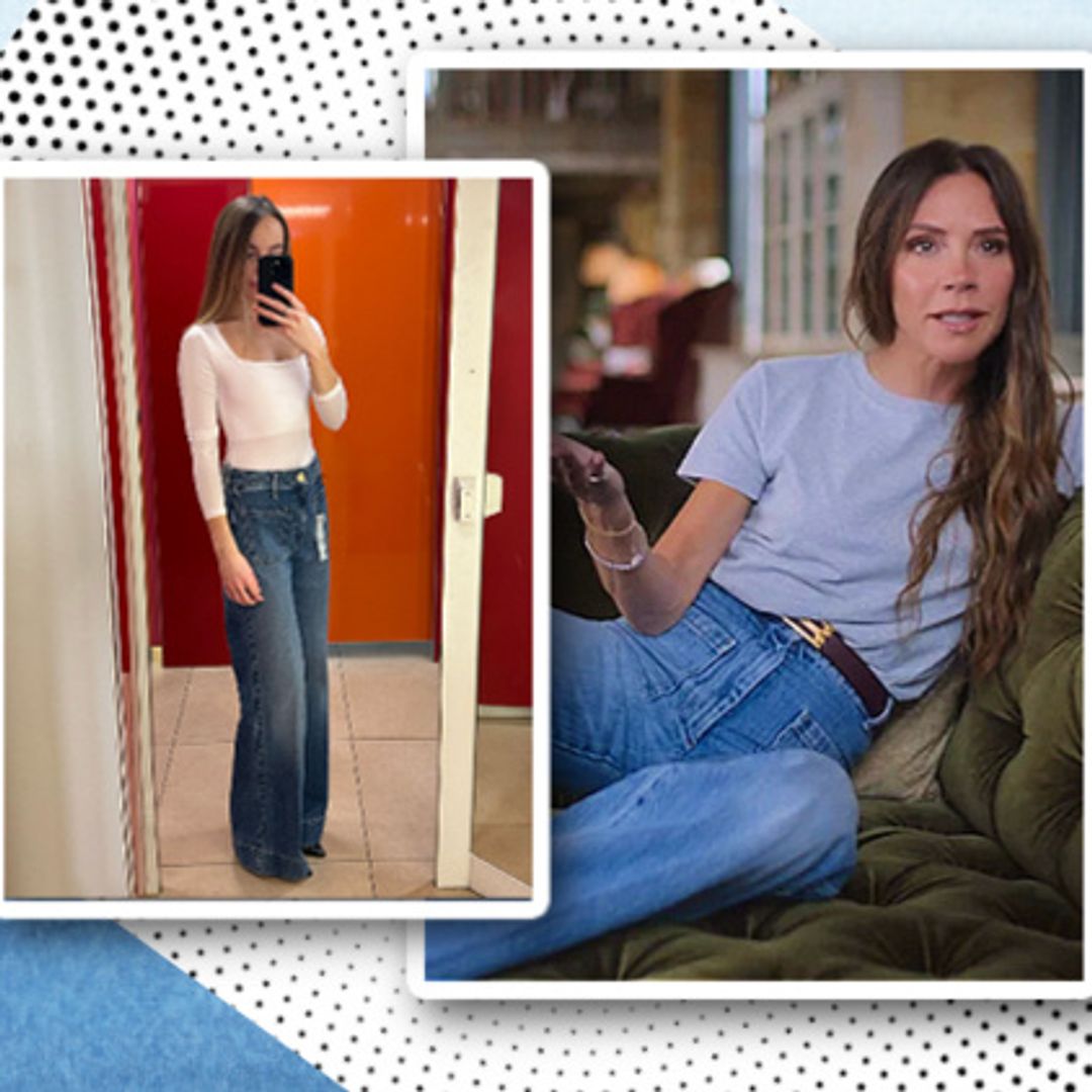 Victoria Beckham's high-waisted 70s-style jeans are living in my mind rent free & we've found some amazing lookalikes